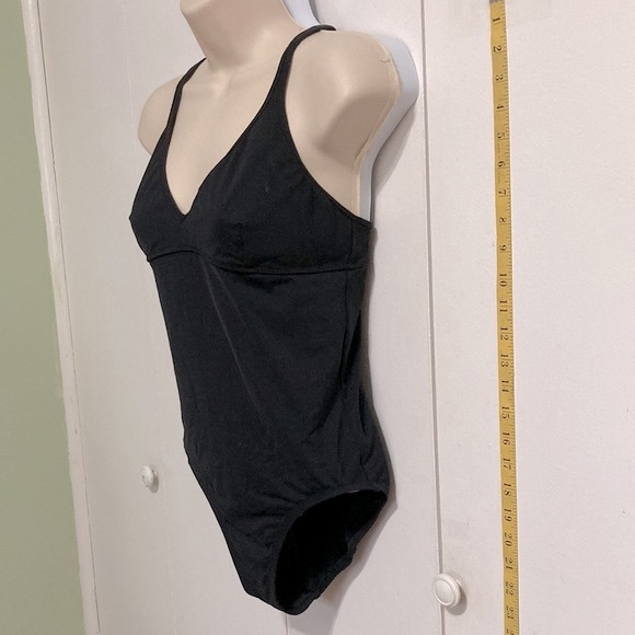LANDS END CANVAS 1963 Black One Piece Swimsuit Womens 8 - Picture 4 of 13